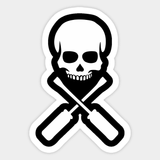 Electrician Skull Sticker